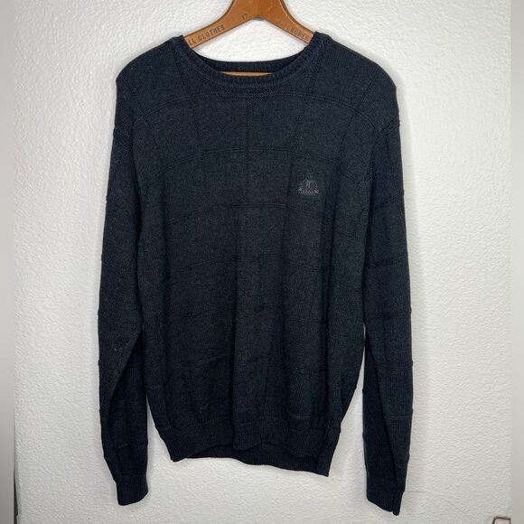 Izod dark grey crewneck sweater - Picture 1 of 5